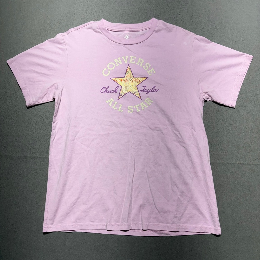 Converse Chuck Taylor All Star Graphic T-Shirt Pink Snakeskin Star XL